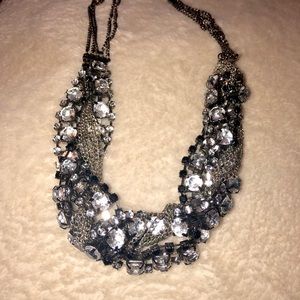 Sparkles and Chain Braided Necklace